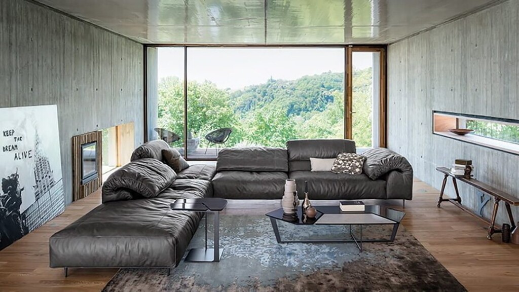 Arketipo: divano in pelle
